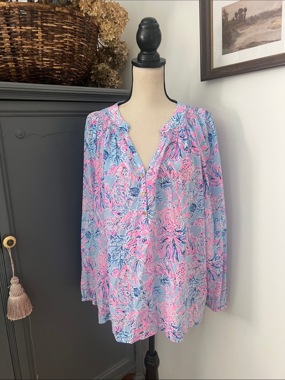 Lilly Pulitzer Elsa Silk Blouse - Picture 2 of 4